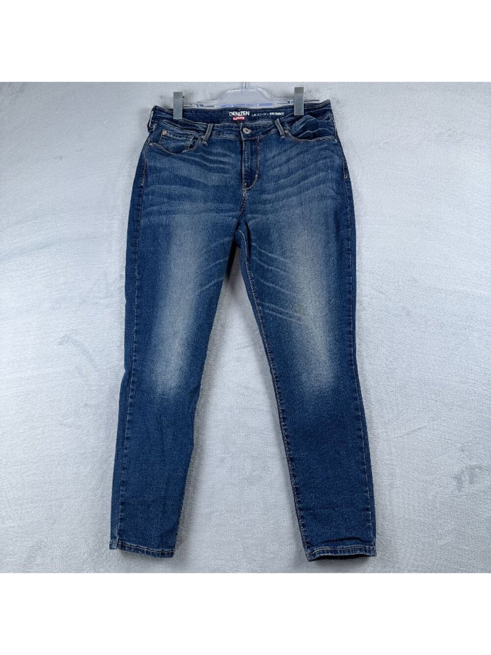Denizen From Levis Modern Skinny Jeans Size 10 Mid Rise Stretch Blue Medium Wash